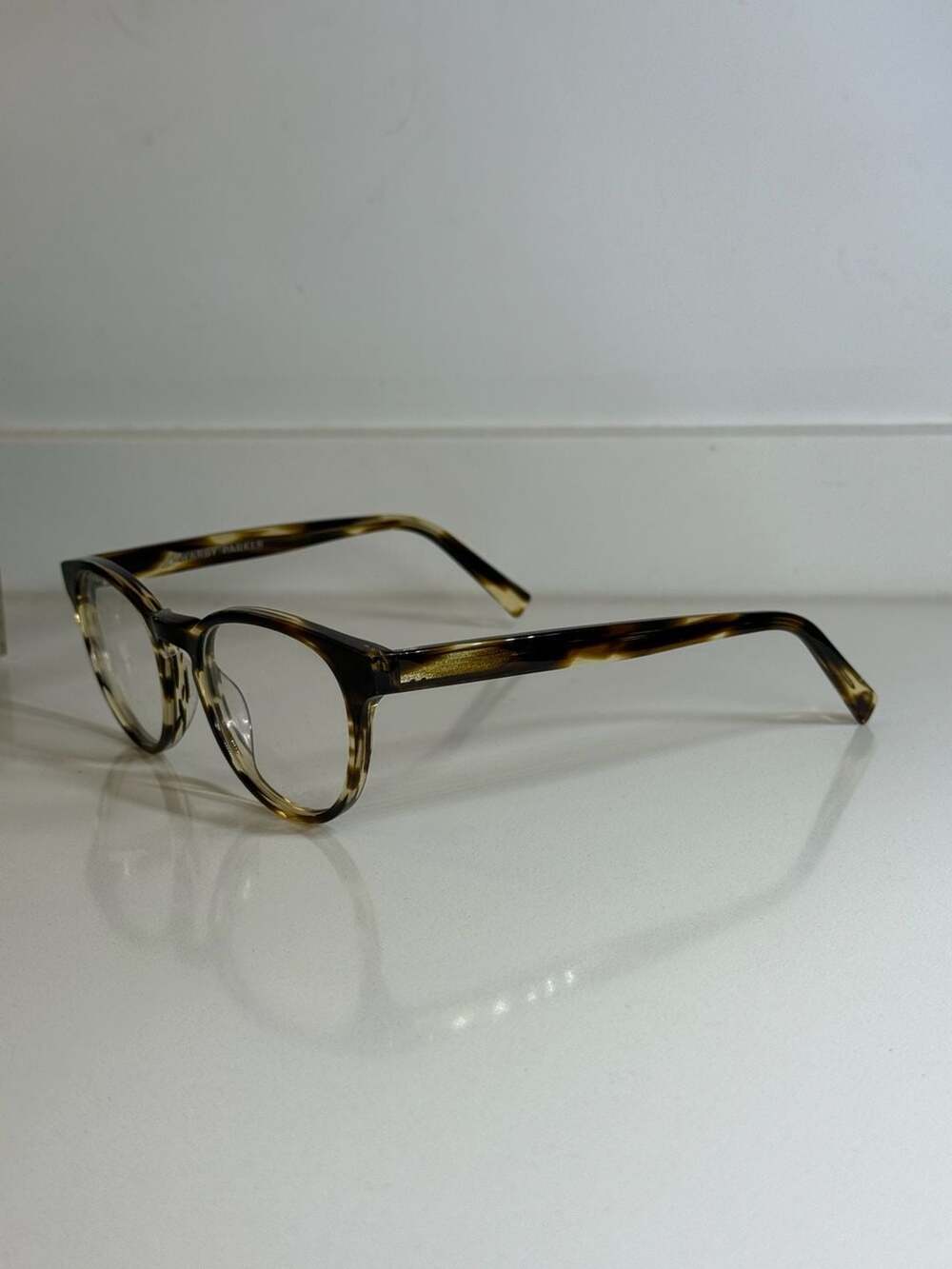 Warby Parker Percey 256 Eyeglasses in Tortoise Striped Sassafras 48-20-140 - Picture 3 of 9